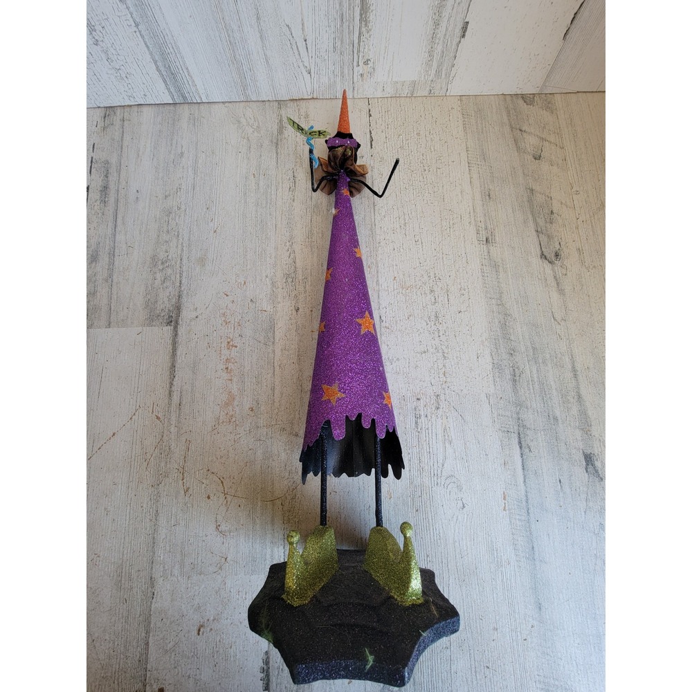 Pier 1 Halloween cat treat glitter witch unique star home decor figure